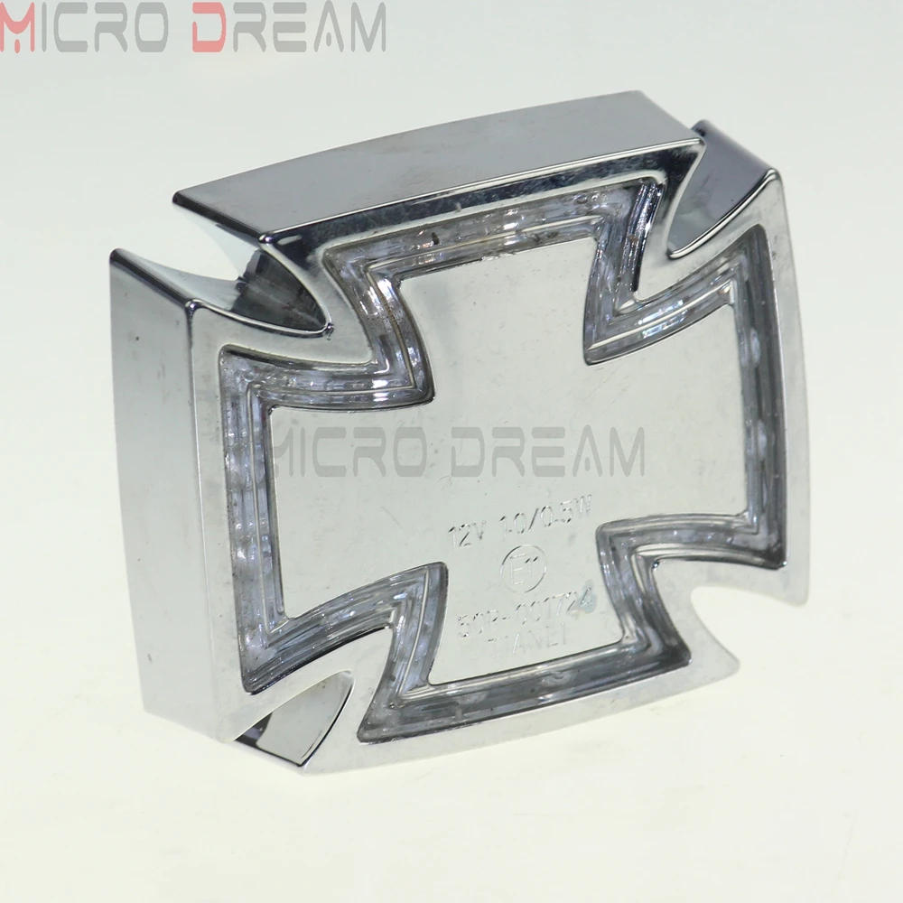 Универсальный хромированный светодиодный задний фонарь для мотоцикла Harley Sportster