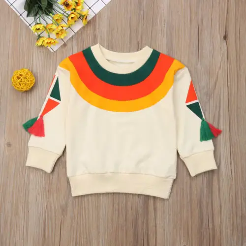 Pudcoco 2018 Детская толстовка для маленьких девочек хлопковая Повседневная Блузка с