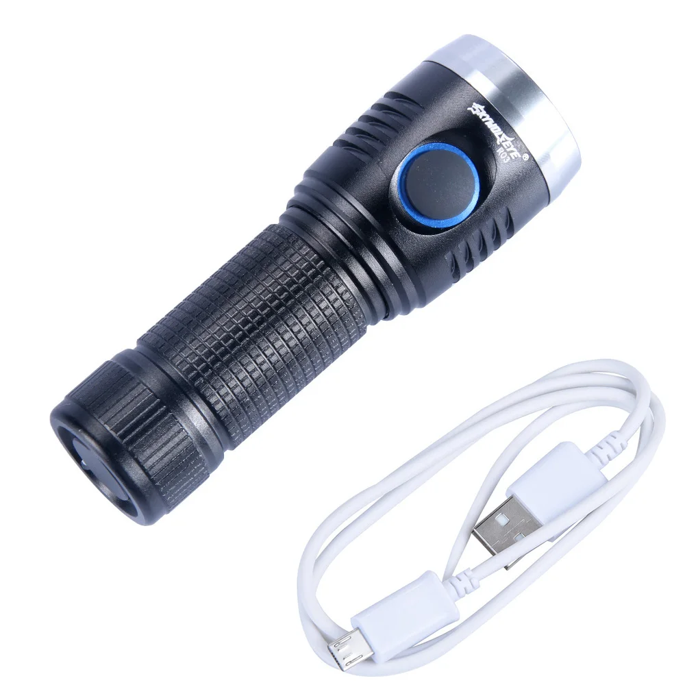 Only Flashlight Мини светодиодный вспышка светильник АА 14500 Карманный светильник XML-Q5 3000LM светильник тактический фонарь Водонепроницаемый Фонари 3 режима+ USB линия - Испускаемый цвет: Only Flashlight