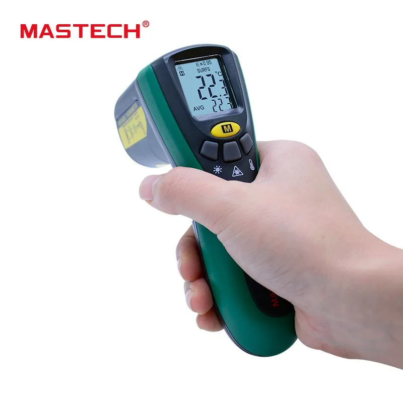 Цифровой ИК термометр MASTECH MS6522A тестер с лазерной указкой Бесконтактный