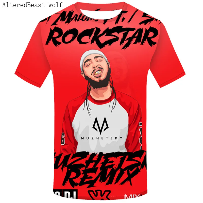 Мужская летняя модная футболка 3D Post Malone, дизайнерские рубашки, модные музыкальные футболки, футболки с принтом в стиле панк, мужские футболки с коротким рукавом - Цвет: DMY653