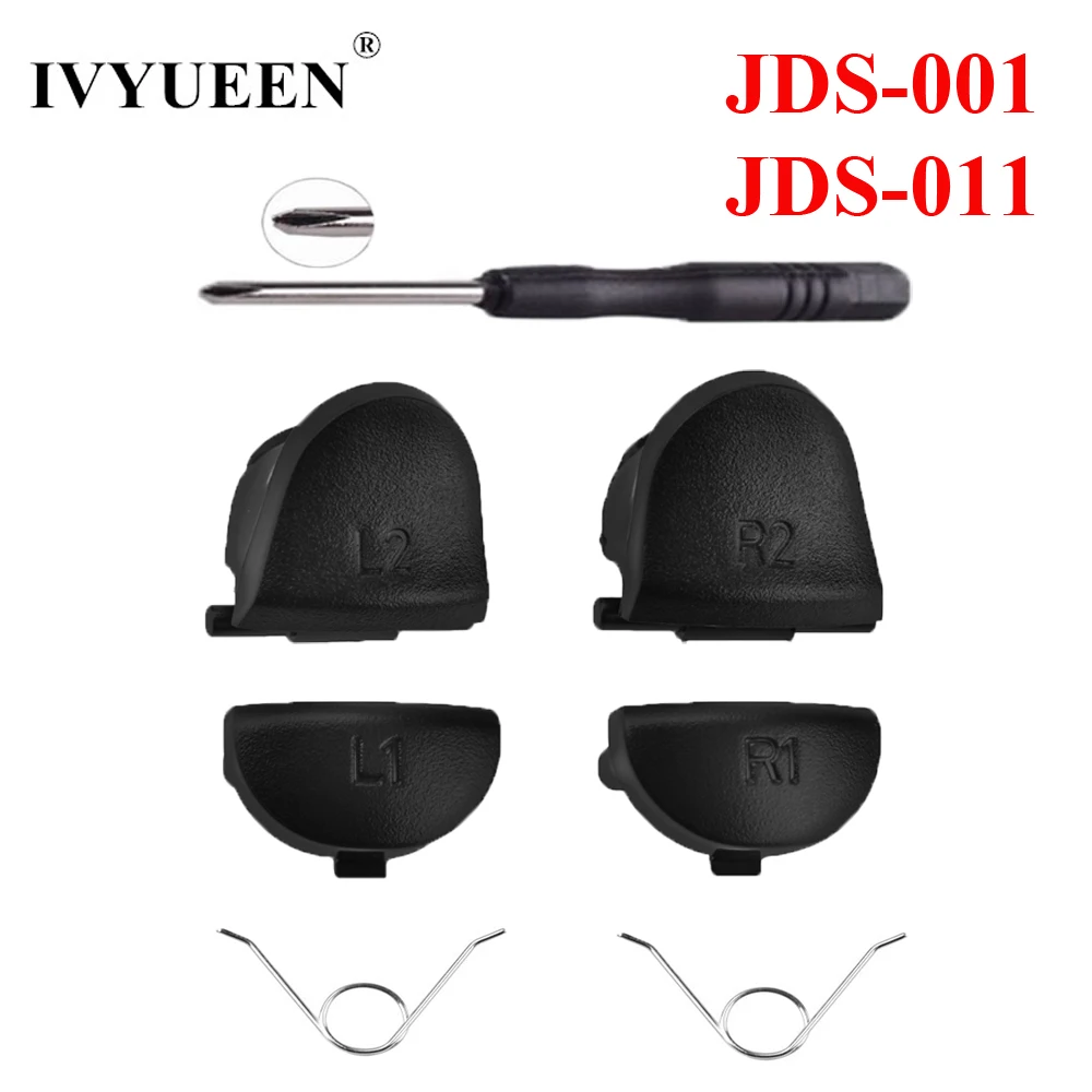IVYUEEN для Dualshock 4 PS4 Pro Slim контроллер R2 L2 кнопки для playstation PS 4 геймпад L1 R1 Кнопка JDS040 JDS030 JDS011 001 - Цвет: Version A