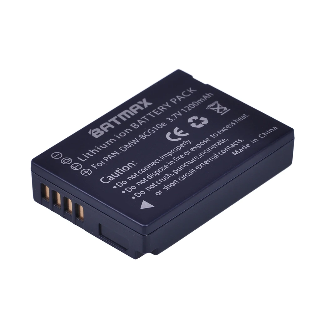 Batmax2шт DMW BCG10 BCG10E батарея для цифрового фотоаппарата Panasonic Lumix DMC 3D1 TZ7 TZ8 TZ10