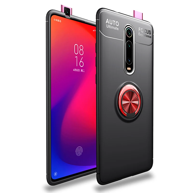 MAKAVO для Xiaomi Mi 9T Чехол Mi9T держатель кольца мягкий матовый Силиконовый чехол Pro