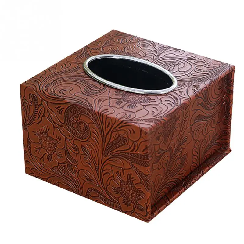 Бумажный стеллаж элегантный автомобиль дома прямоугольной формы ткани из искусственной кожи коробка контейнер полотенце салфеток держатель ткани#0926