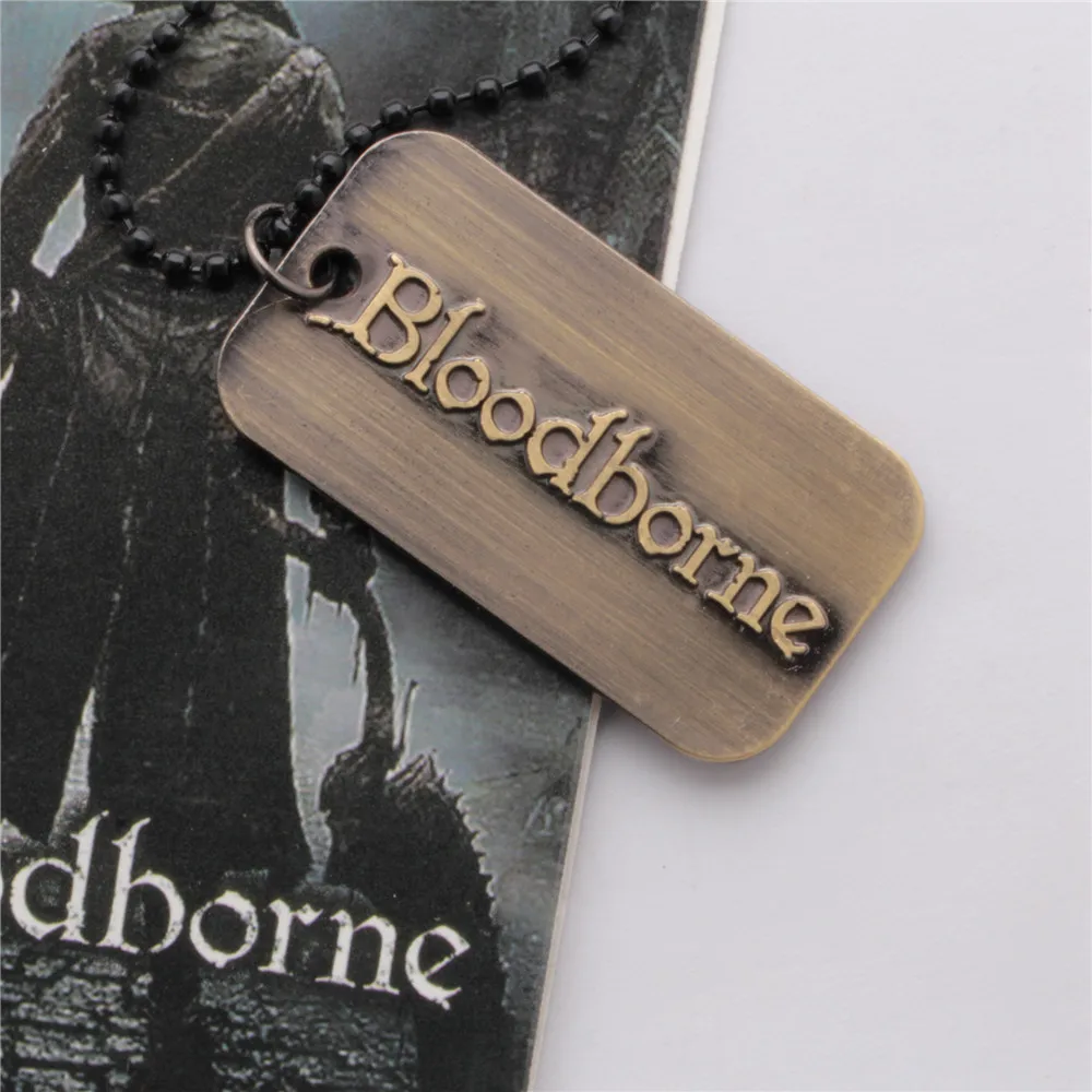 Ожерелья бирки для собак BLOODBORNE PS4 аксессуары игр цепочка из сплава с бусинами