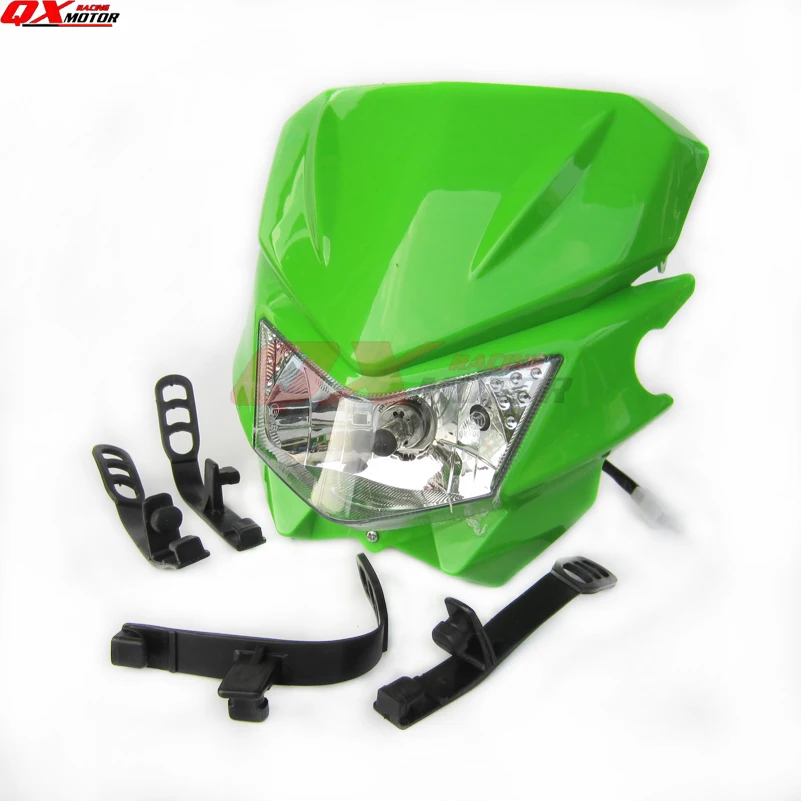 Фара для мотокросса KLX KX 110 WR250F WR450F фара 12 в 35 Вт H4 внедорожные велосипеды|fairing