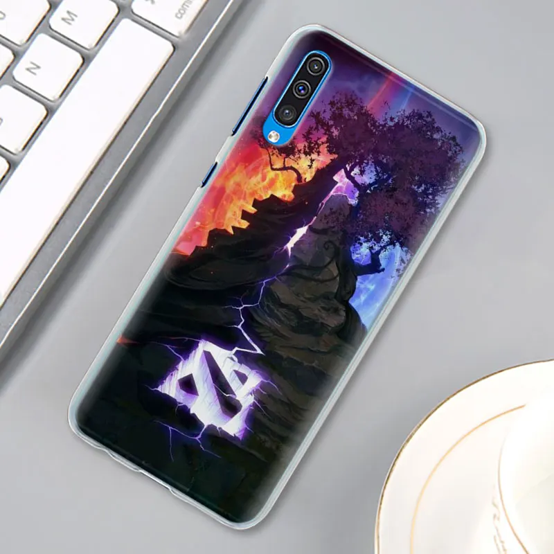 Dota 2 логотип Чехол Крышка для samsung Galaxy A30 A40 A50 A70 A6 A8 плюс A7 A9 M30 чехол для телефона Coque