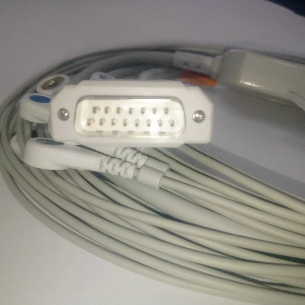 Бесплатная доставка 15 контактный кабель nikohhon den ECG 1250 1350/9130/9132/9620 цельный 10 и