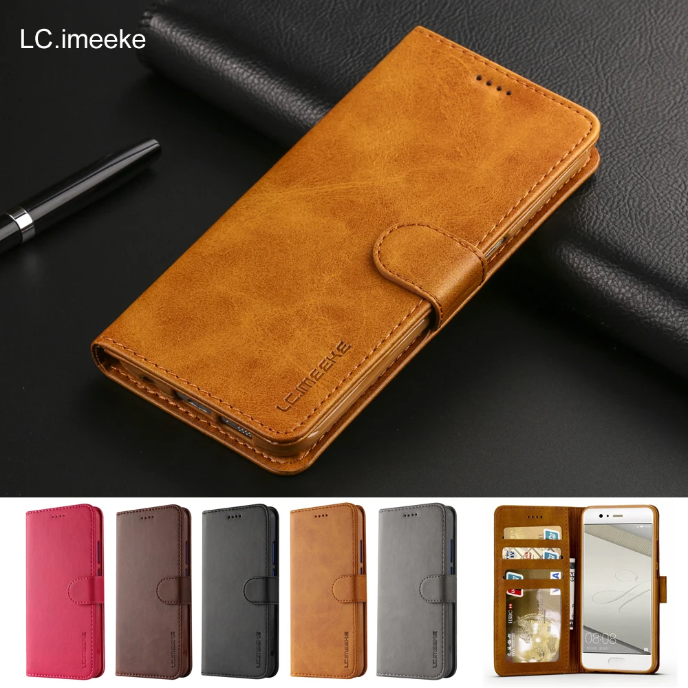 Leather flip case for huawei p10 lite phone plus cases cover wallet card holder book | Мобильные телефоны и аксессуары