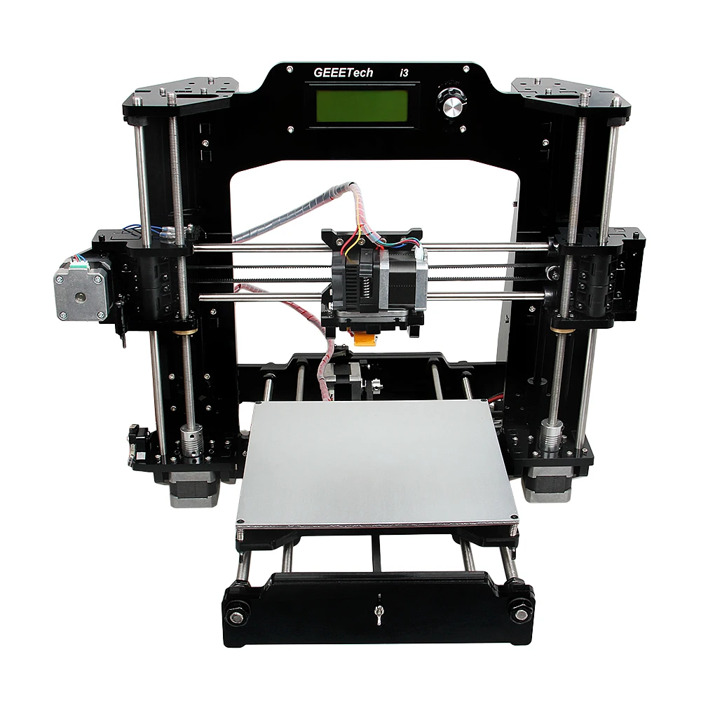 Geeetech I3-X 3D принтер Полный акриловый MK2A Тепло-кровать высокой четкости LCD 2004 Reprap Prusa
