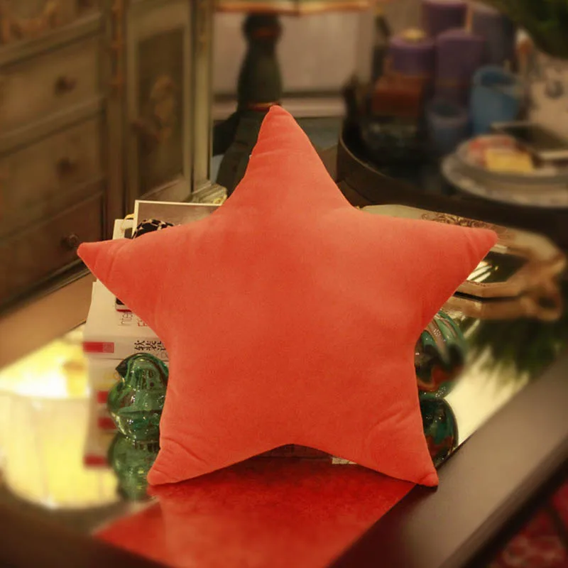 Мягкие красные/зеленые/розовые куклы DDWE в виде пентаграммы/Love плюшевые