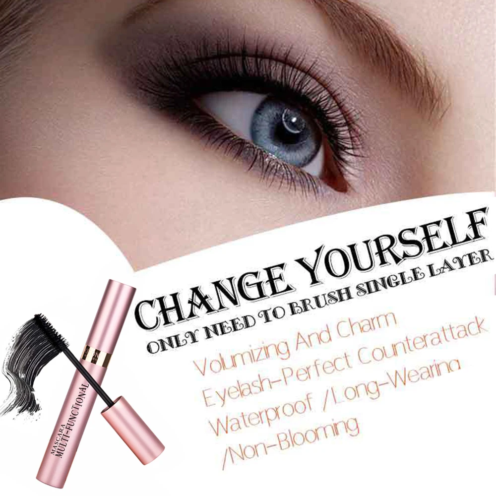 Тушь для ресниц 1 шт. Объемная тушь длинный черный наращивания плотная