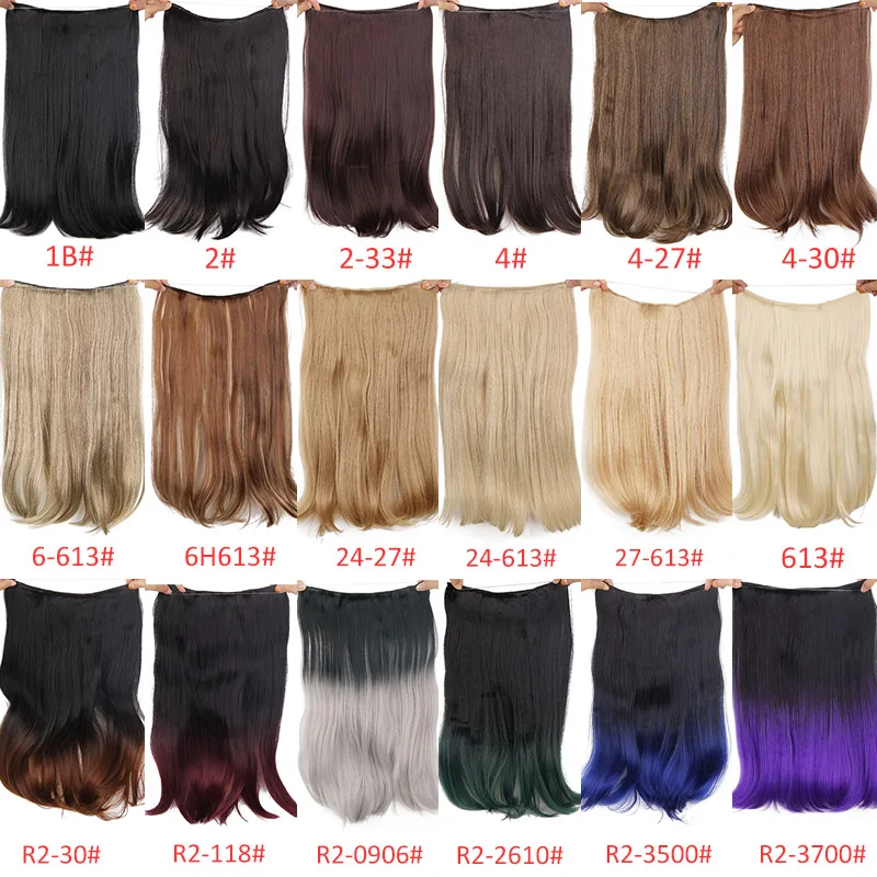 Doris beauty, 20 дюймов, невидимая проволока, без зажима, одна штука, Halo, волосы для наращивания, секретная Рыбная линия, шиньоны, волнистые, синтетические для женщин