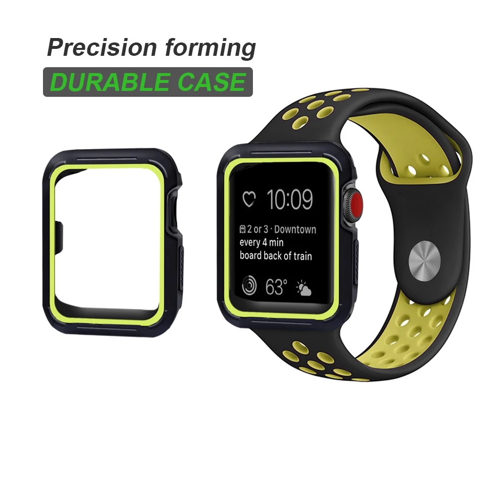 100 шт DHL Универсальный чехол для Apple Watch тонкий силиконовый защитный iwatch 42 мм серии