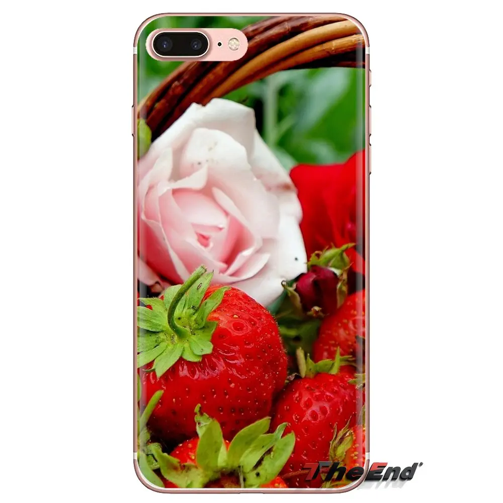 Food Wallpaper Berries Strawberries Silicone Phone Shell Case For Samsung Galaxy A3 A5 A7 A9 A8 Star A6 Plus 2018 2015 2016 2017 |