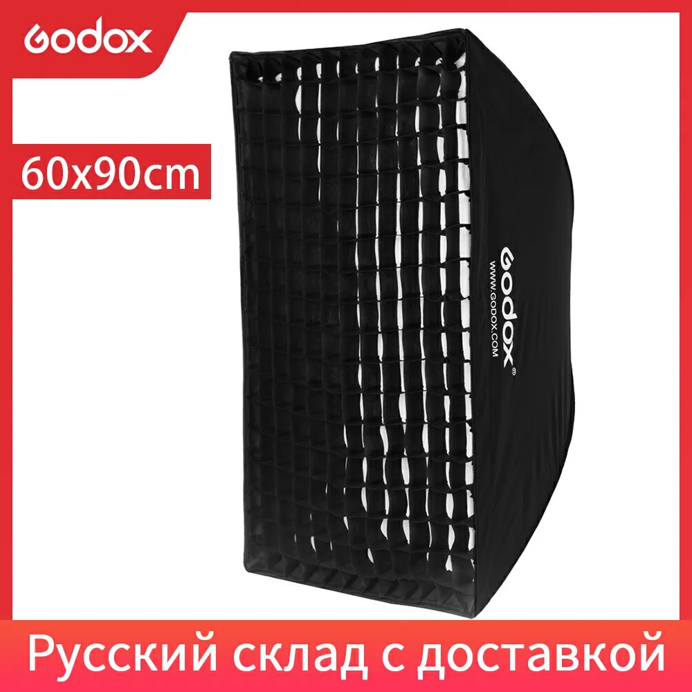 Godox портативный 60x90 см 24 &quot* 35&quot сотовый сетчатый Зонт софтбокс Отражатель для