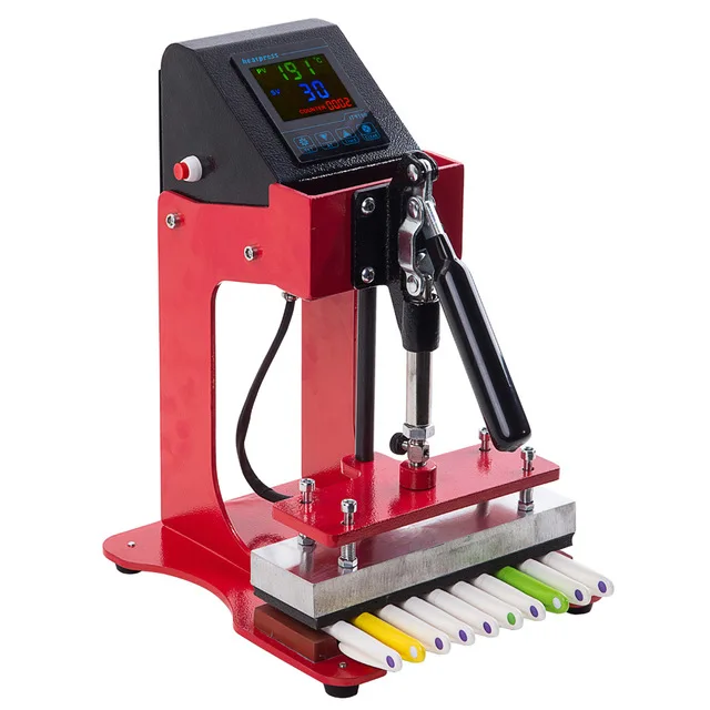 Новинка Мини термопресс 10 в 1 логотип под заказ ручка машина станций шариковая