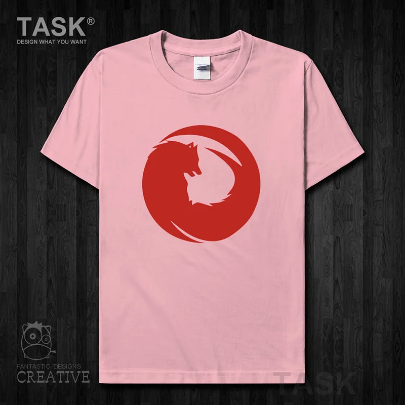 Creative Wolf Totem funny print men's t-shirt short sleeve clothes o-neck comfort cotton casual tops Harajuku Streetwear 06 0003 | Мужская