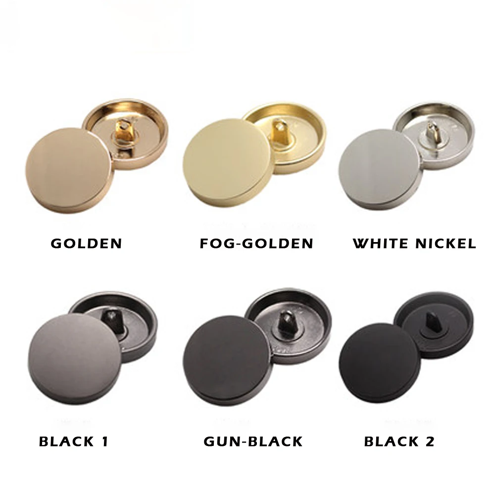 1 шт. металлические пуговицы с плоским топом аксессуары для шитья кнопка