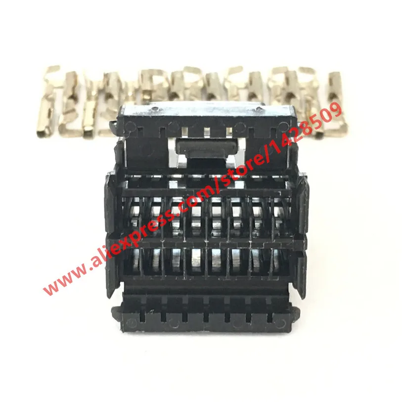 5 комплектов 16 Pin Автомобильный Электрический разъем Amp Tyco Te 174046-2 для Benz