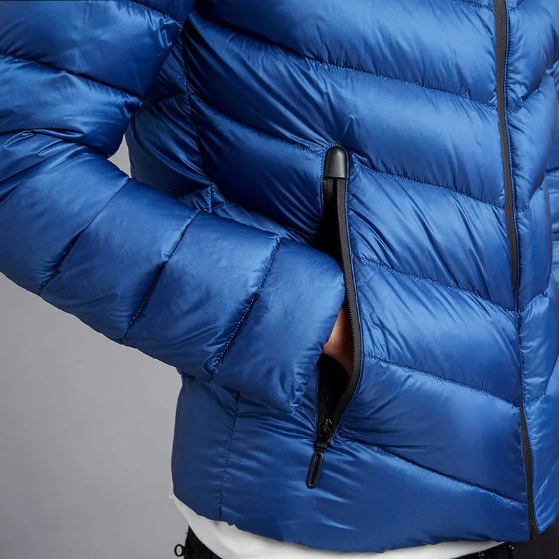 BOSIDENG Новое мужское толстое теплое зимнее 90% белое пальто с капюшоном