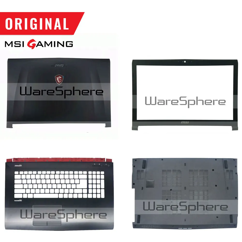 Для MSI GE72 lcd передняя рамка 307791B214/задняя крышка Крышка 307791A212Y31/нижний чехол 307791D2A6TA2/Упор для рук