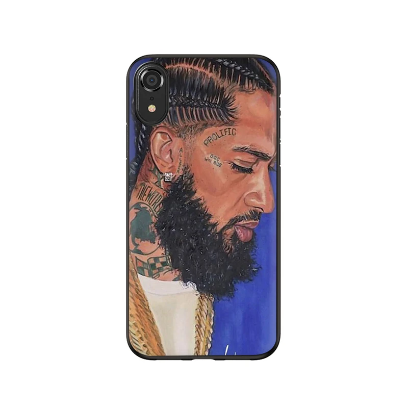 Мягкий чехол для телефона Rapper Nipsey Hussle для iPhone 5 5S 6 6S Plus 7 8 Plus X XR XS 11 Pro Max - Цвет: B8