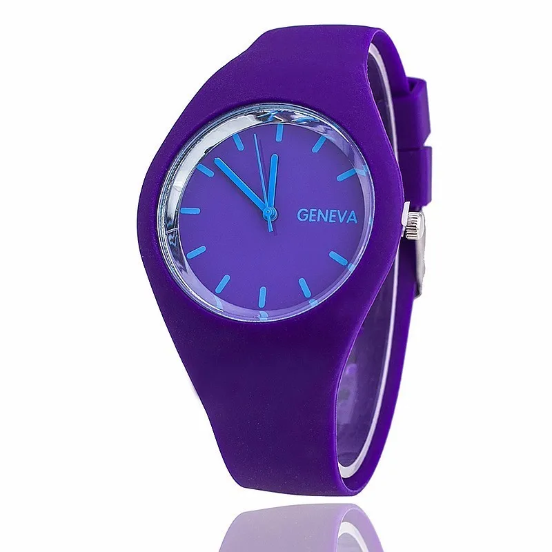 2019 New Fashion Brand Watch Women Casual Geneva Sport watches Jelly Silicone Quartz Red Wristwatches Zegarek Damski Hot Clock | Наручные