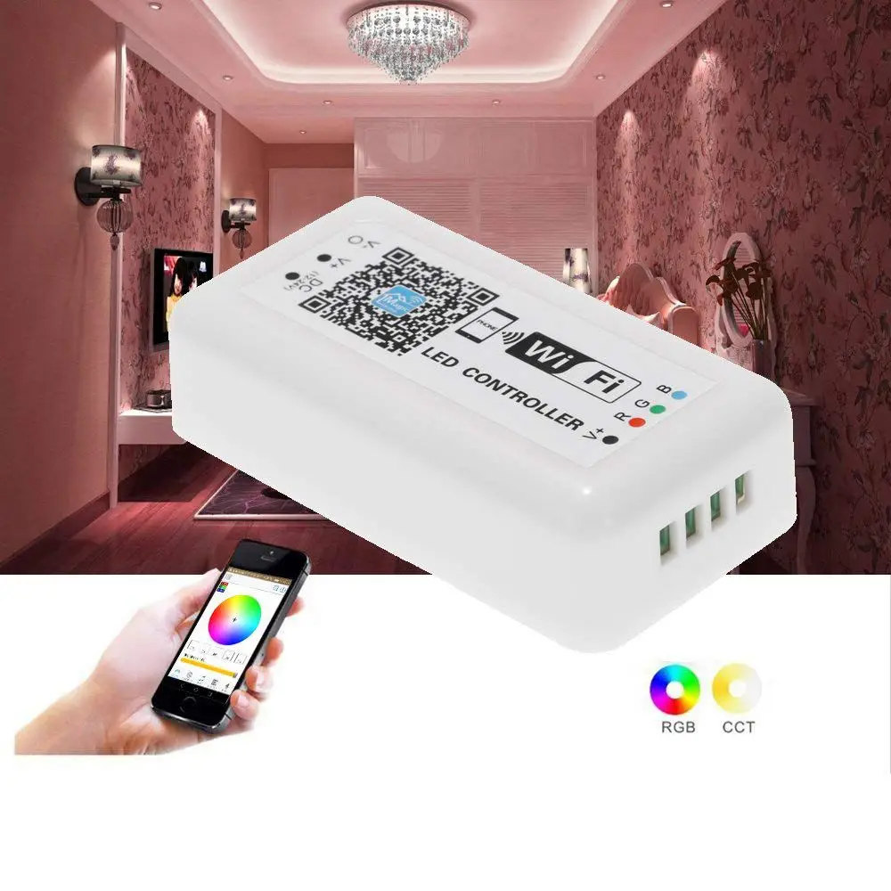 SHGO-12V-24V светодиодный RGB WiFi контроллер на светильник 5050/3538 светодиодный/лампа 3