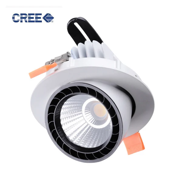 Диммируемые безрежущие светильники COB 10 Вт 15 25 35 40 50 CREE LED Gimbal DownLight регулируемое