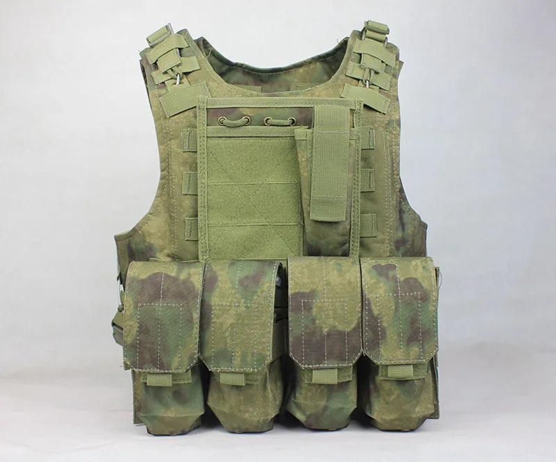 

CS Vest Molle Tactical Vest Army fans amphibious vests A-TACS FG Color Military Protective Outdoor Training combat Hunting Vests