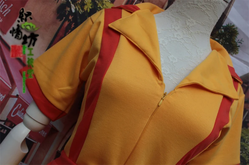 Костюм для косплея официантки из 2 сломанных девушек Кэролайн и Макс костюм