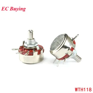 WTH118 1K 4,7 K 10K 47K 100K 220K 330K 470K 1M Ohm 1A 2W Потенциометр переменный резистор VR сопротивление DIY Электронный