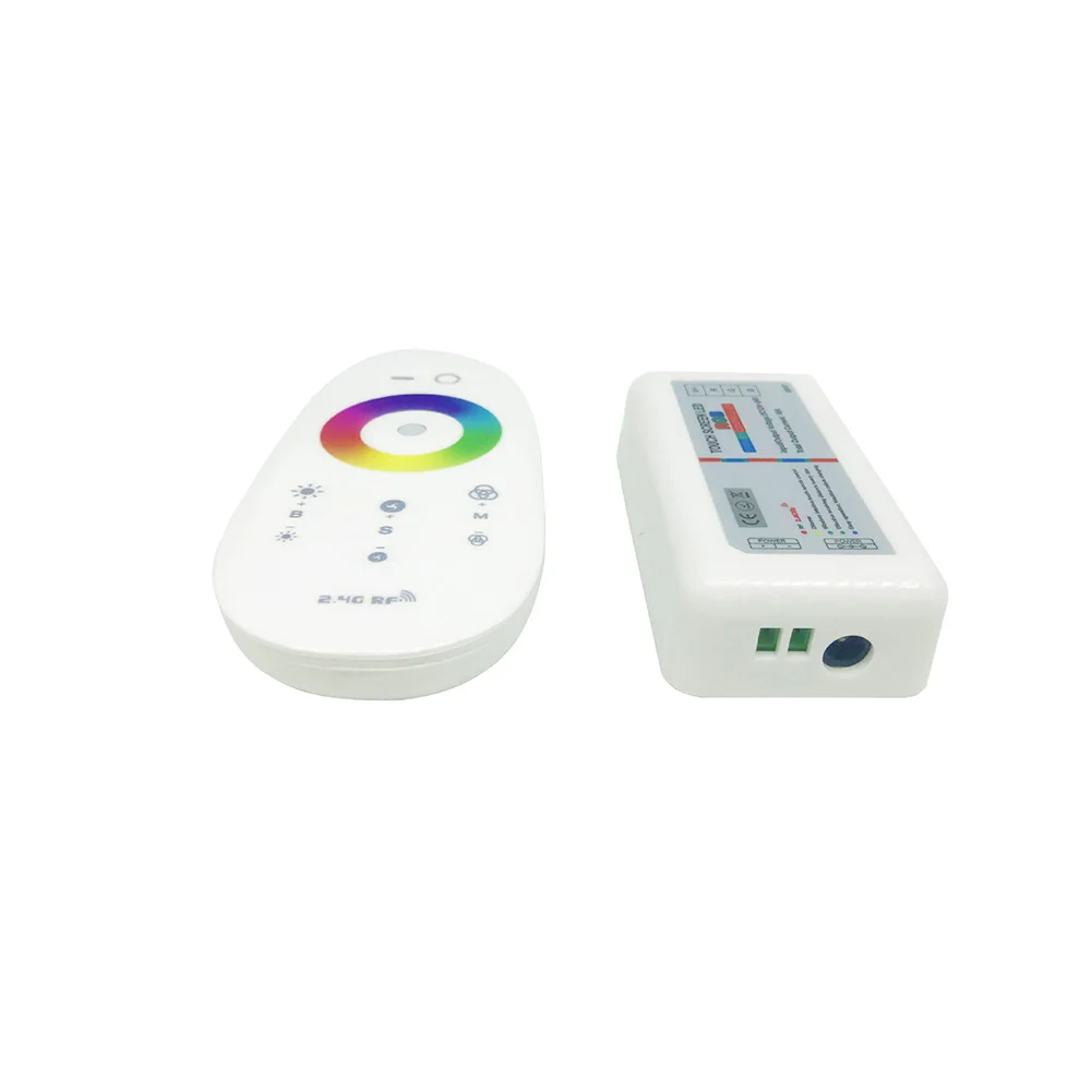 2.4G Plastic Remote Control Wireless Dimming Automatic Transmission LED Strips Controller Capacitive RGBW RGB Easy Use | Освещение