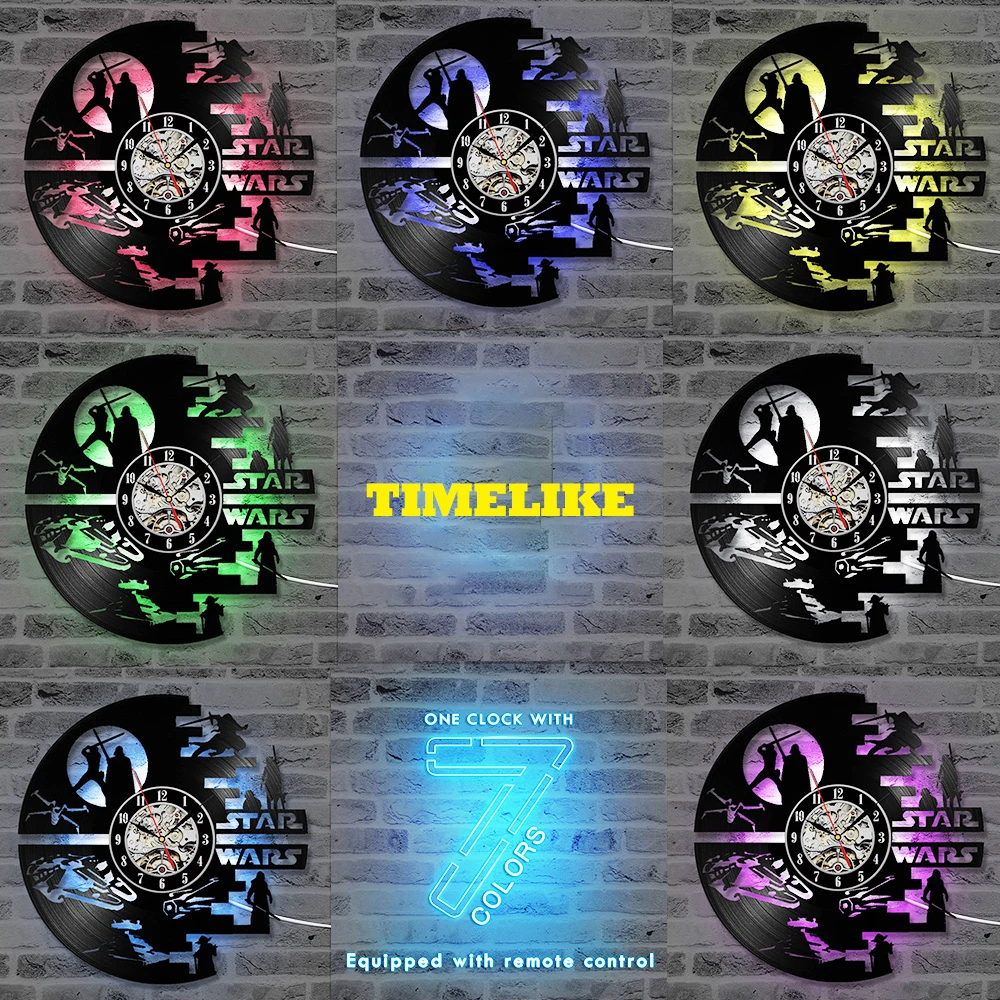 Креативные настенные часы CD с виниловой пластиной домашний декор 3D Подвесные Duvar