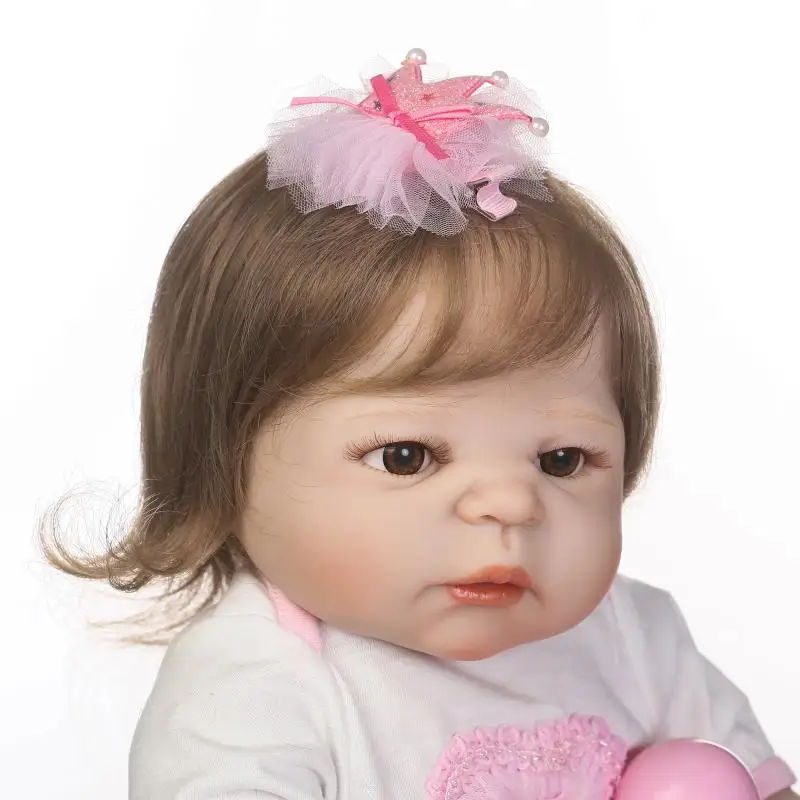 Кукла NPK полностью силиконовая кукла reborn baby 55 см настоящая девочка bebes bonecas супер
