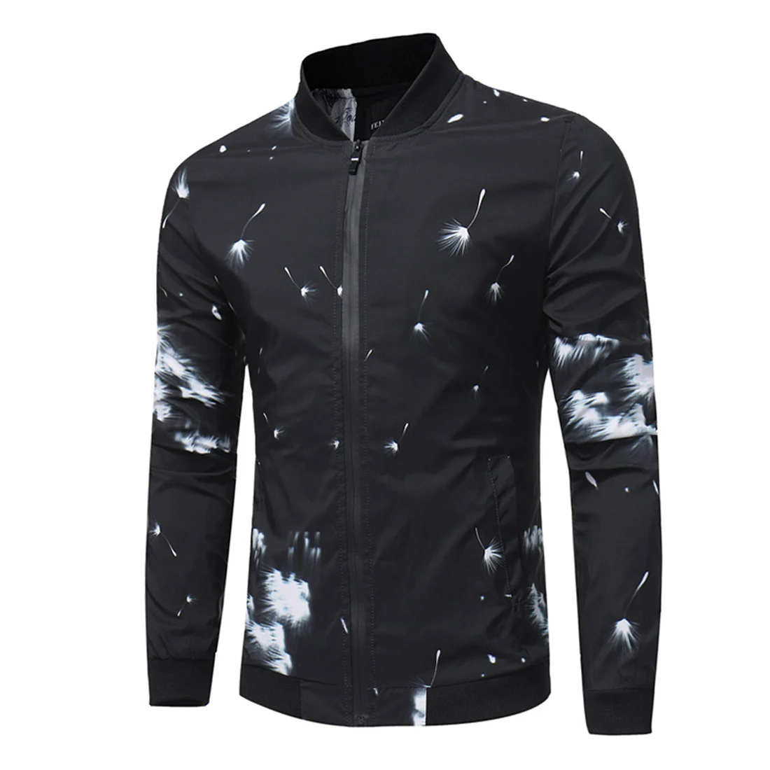 Брендовое мужское модное пальто на молнии куртка с абстрактным принтом