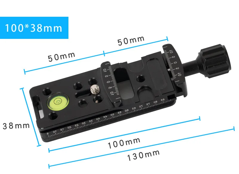only NNR-100 clamp Bexin шаровая Головка штатива Узловая направляющая кронштейн для камеры длинная быстросъемная пластина Крепление зажим для Arca Swiss панорамная Макросъемка - Цвет: only NNR-100 clamp