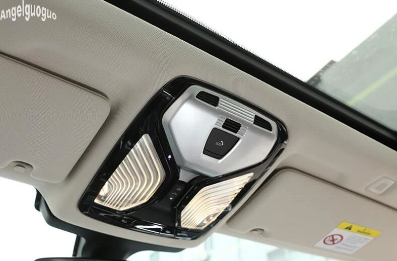 ABS хром для BMW X5 G05 X4 G02 2019 up крыша автомобиля лампа чтения пересветильник ель света