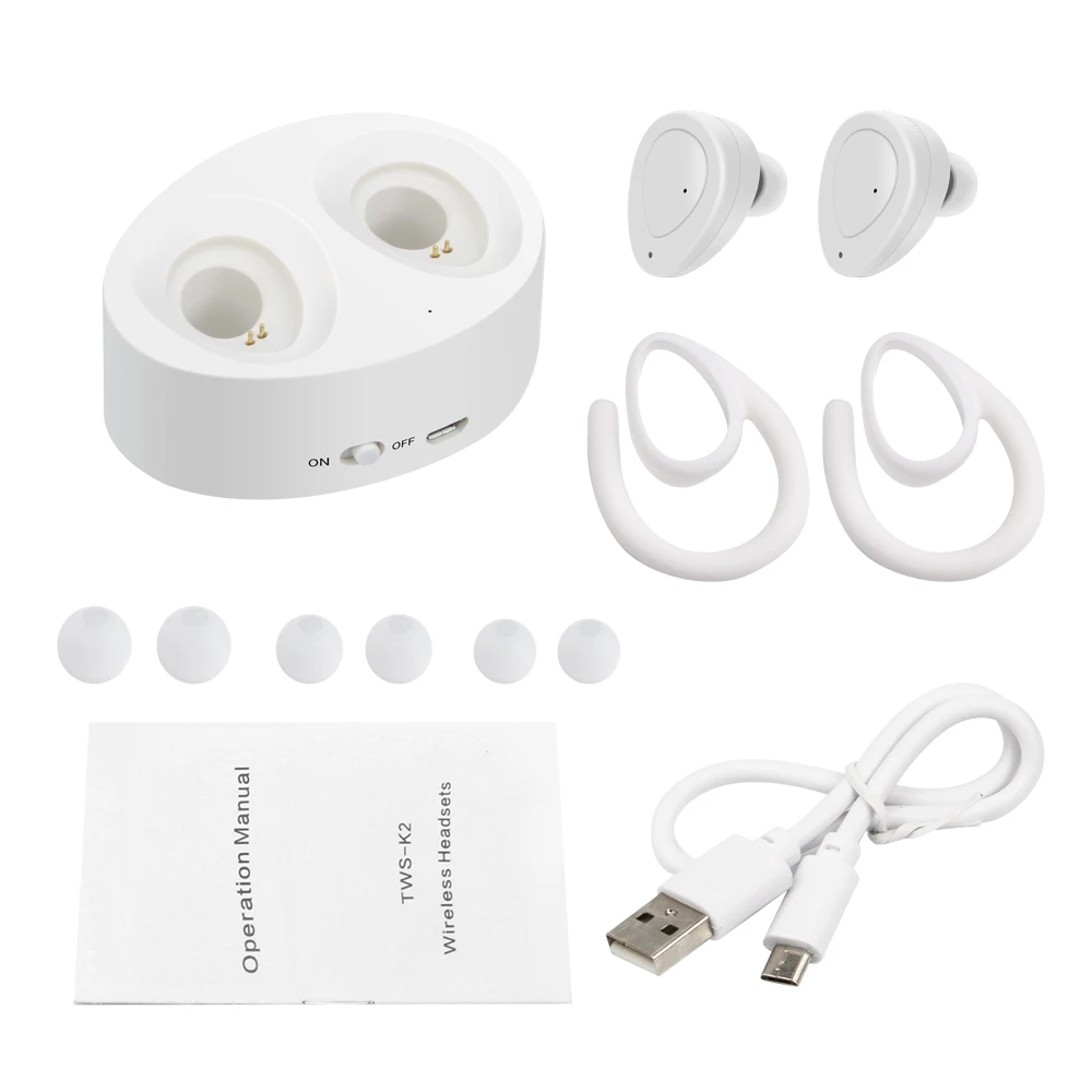 K2 TWS Bluetooth наушники настоящие беспроводные мини стерео музыкальные гарнитуры
