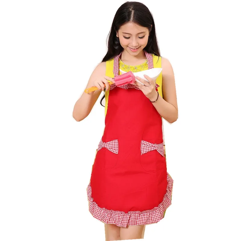 Аксессуары для кухни милые ретро женские кухонные кокетливые черные фартуки в