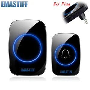 New Home Welcome Doorbell  Intelligent Wireless Doorbell Waterproof 300M Remote EU AU UK US Plug sma