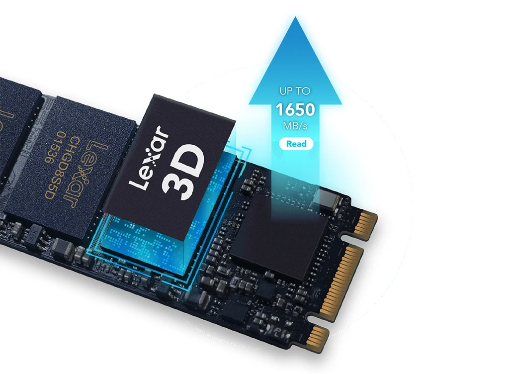 Lexar LNM500 3DNAND SSD 128GB 2560GB 512GB M.2 2280 NVMe PCIe Gen3x2 Internal Solid State Drive Hard Disk For Laptop NoteBook PC