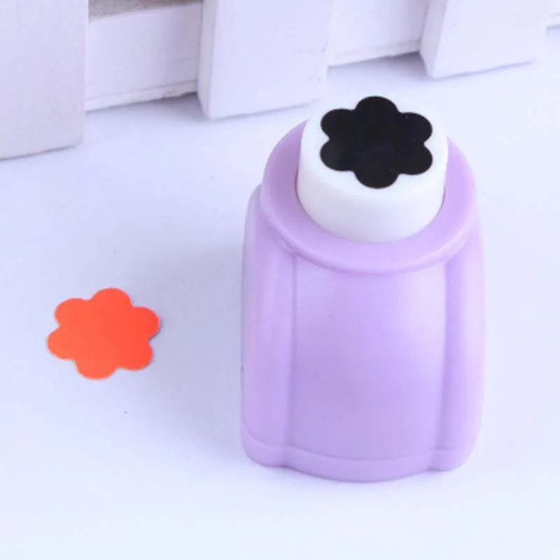 Flower 1 шт., детская мини-печатная бумага, ручной формирователь для скрапбукинга, бирки для рисования карт, игрушки для креативных детей, ручной работы, инструмент для рукоделия CL5643 - Цвет: Flower