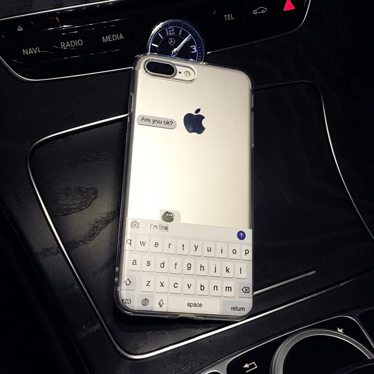 Мягкий прозрачный чехол для телефона с забавным мемом Are You Ok I Am Fine чехлы iPhone 11 12