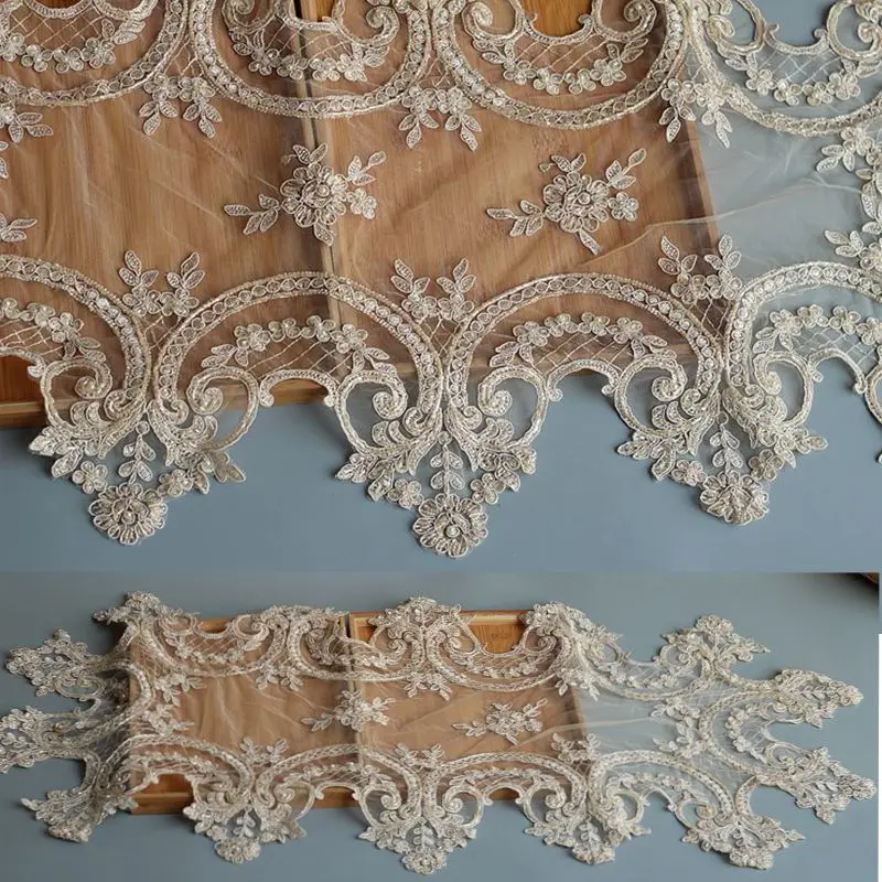 Золотая Роскошная скатерть из бисера и кружева ручной работы простыни аланкон