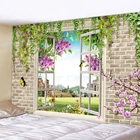 Замок за окном настенные гобелены гобелен в стиле бохо Настенный Ковер фотографический фон ткань для гостиной одеяло