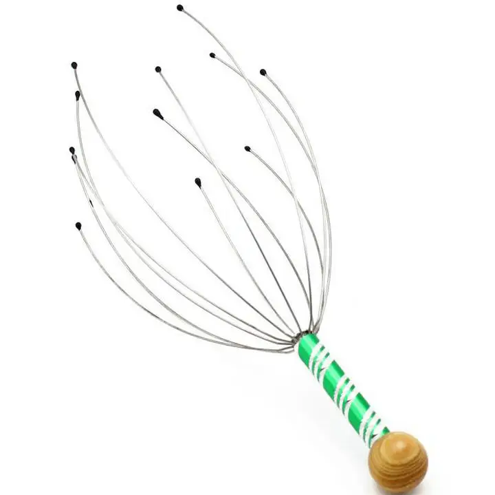 Бесплатная доставка 2 шт./лот осьминог массажер для головы массаж коготь рук