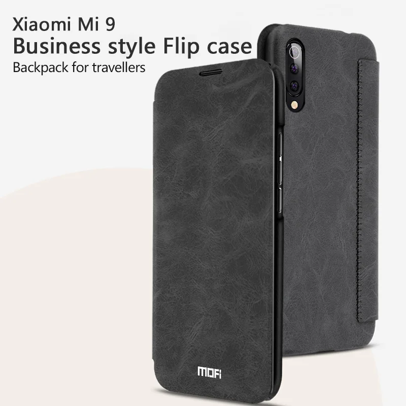 MOFi оригинальный чехол для Xiao mi 9 откидная крышка из искусственной кожи Роскошные